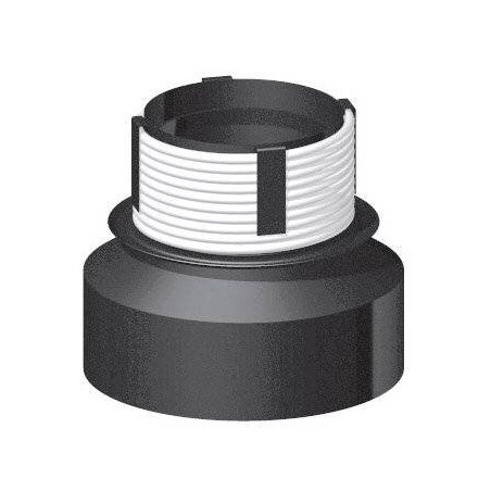 Переход с черной стальной стены на керамические дымоходы DARCO 120 / 200
