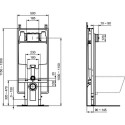 Potikendus WC raam IDEAL STANDARD ProSys 80 mm (2 in 1), R014367
