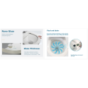 Potikend WC komplektid MEPA (6 in 1), 8 cm raam, must nupp