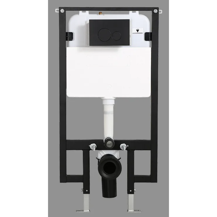 Potinkinis WC komplektid MEPA (6 in 1), 8 cm raam, Compact, must nupp