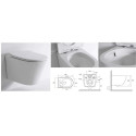 Built-in WC sets MEPA (6 in 1), 8 cm frame, Compact, black button
