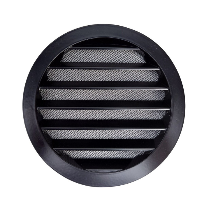 Ventilatsiooni välisrestid ALNOR 160, mustad