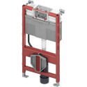 The TECEprofil universal toilet frame with Uni water tank is designed to connect universal toilets with bidet function.