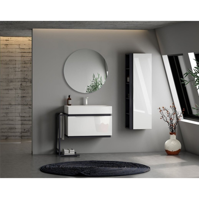 Mirror with LED background frame MONTE 80 cm