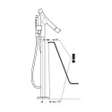 Floor-mounted bath mixer HANSGROHE AXOR Starck Organic, 12016000