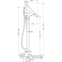 Смеситель для ванной HANSGROHE AXOR Starck Organic, 12016000