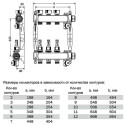 TECEfloor adjustable underfloor heating manifold 5 circuits with flow meters
