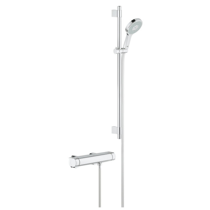 GROHE Grohtherm 2000 thermostatic mixer shower with Cosmopolitan shower set, 34482001
