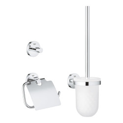GROHE Essentials City 3 in 1 Toilet Accessory Set, 40407001