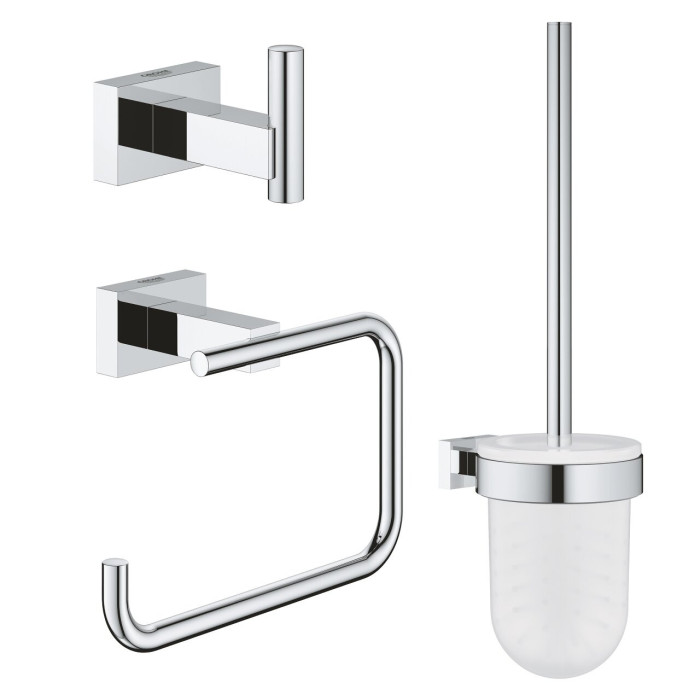 GROHE Essentials Cube City tualettide aksessuaaride komplekt 3 in 1, 40757001