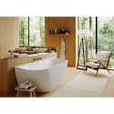 Stone mass bathtub FJORDD Ramsa 1600 x 800 mm, glossy white