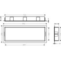Potikniša HANSGROHE XtraStoris Original 300 x 900 x 100, must-matt, 56067670