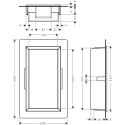 Recessed niche HANSGROHE XtraStoris Original 300 x 150 x 70, black-matt, 56092670