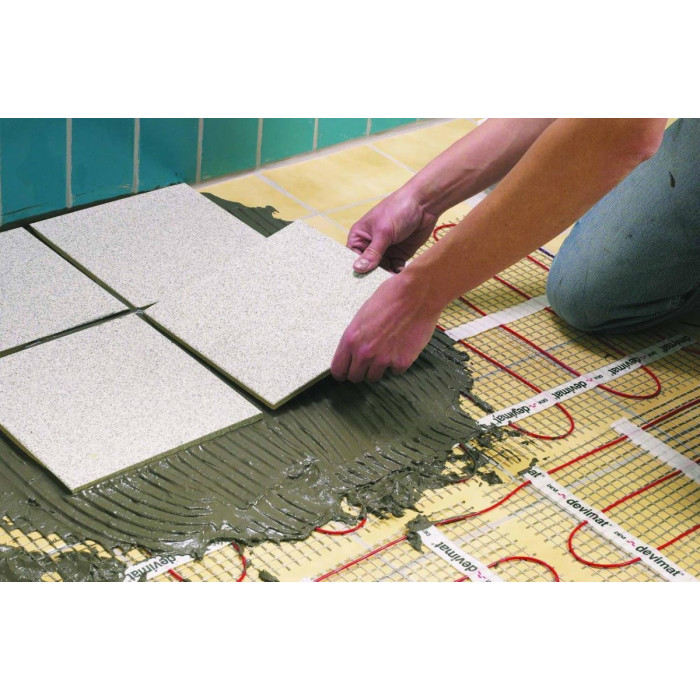 Electric heating mat 7 m (3.5 m2) + in-wall room thermostat