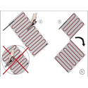 Electric heating mat 12 m (6 m2) + in-wall room thermostat