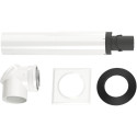 Kamino komplektid horisontaalseks ühendamiseks (seina kaudu) BOSCH C13x, Ø80/125, pikk - 335-530 mm