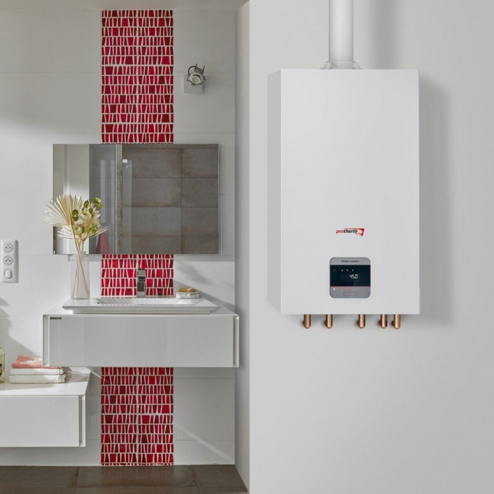 Gaasikondensatsioonikatel PROTHERM Panther Condens 25 KKO-CS/1 3,3-26,9 kW võimalusega ühendada voolav veesoojendi