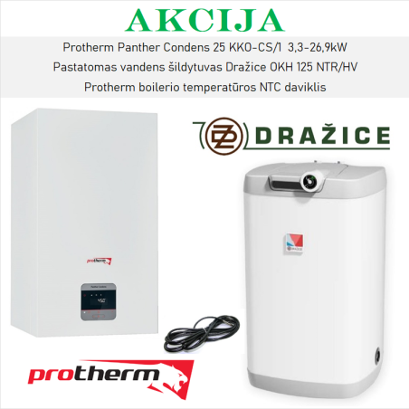 Aktsionaalne PROTHERM Panther 25KKO DRAŽICE küttevarustuse komplektidest