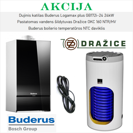 The promotional BUDERUS GB172i-24 is a DRAŽICE heating equipment set.
