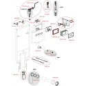 Alcadrian Slim 83 mm (2 in 1) concealed (WC) frame set