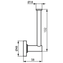 WC-paberihoidja IDEAL STANDARD IOM A9132XG, must-matt