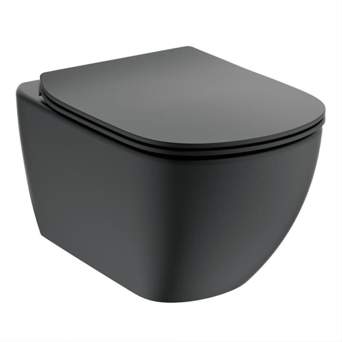 Built-in WC frame sets ALCADRAIN (4 in 1) + suspended unit with lid IDEAL STANDARD Tesi with AquaBlade