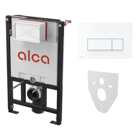 Concealed WC frame set ALCADRAIN (4 in 1) 85 cm height