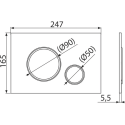 Concealed WC frame sets ALCADRAIN (4 in 1) + wall-mounted unit with lid IDEAL STANDARD Tesi with AquaBlade