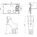 AlcadDrain (5 in 1) concealed (WC) frame kits