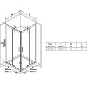 Shower cabin RAVAK 23SETBLS8