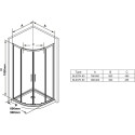 Shower cabin RAVAK 23SETBLS4
