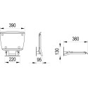 Istme RAVAK Ovo-B II Clear (selge) / must (must)