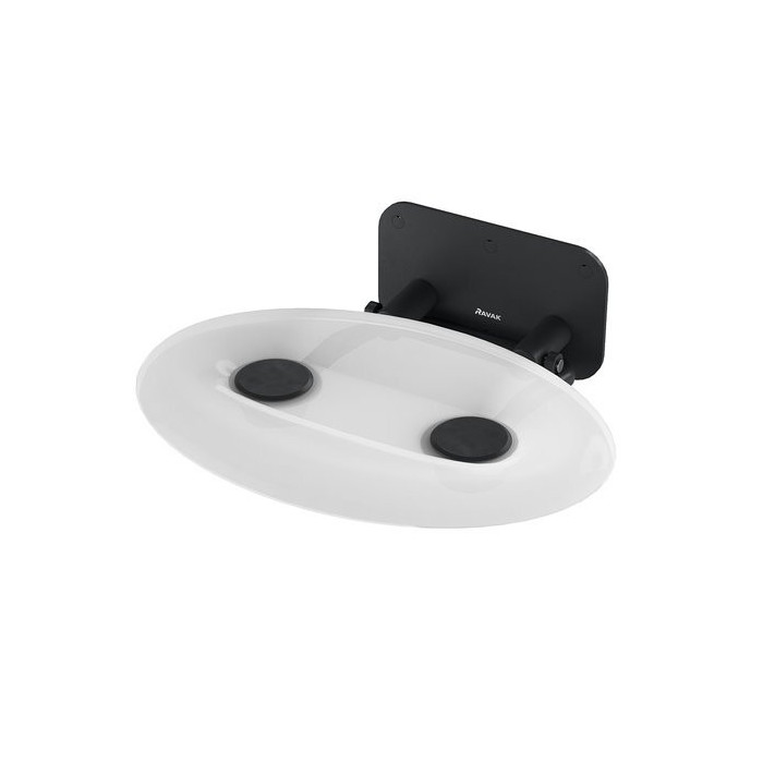 RAVAK Ovo-P II Clear seat (clear) / black (black)