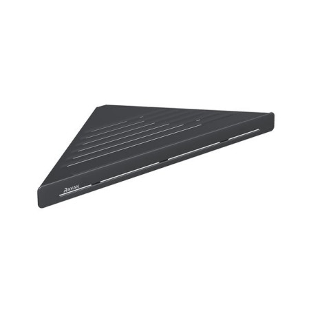 Corner shelf RAVAK Slim C, black-black, X07P650