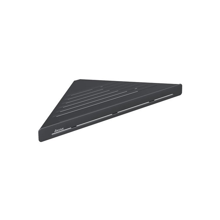 Угловая полка RAVAK Slim C, черно-черная, X07P650