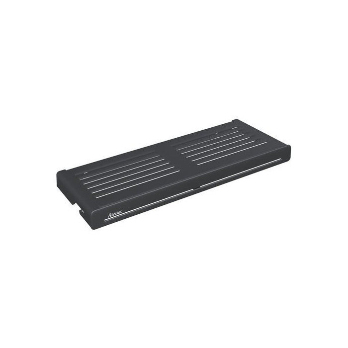 Угловая полка RAVAK Slim S, черно-черная, X07P649