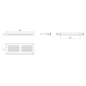 Corner shelf RAVAK Slim S, black-black, X07P649