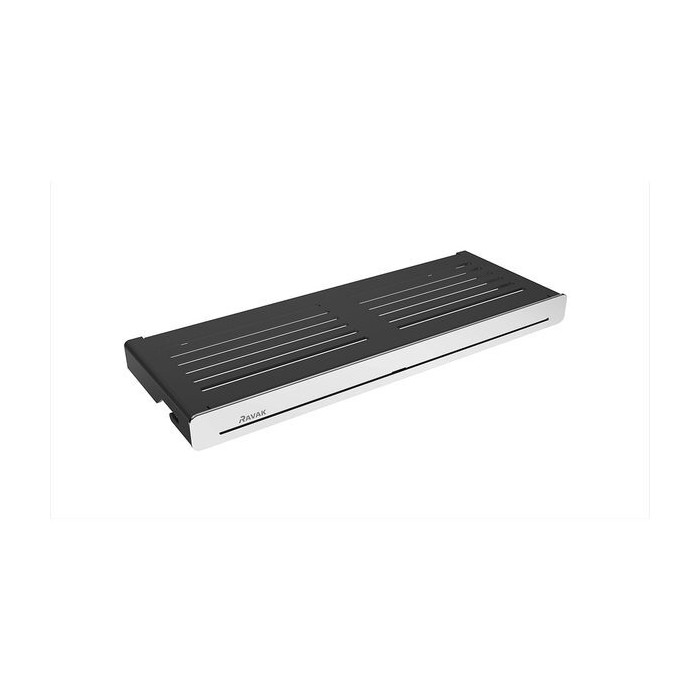 Угловая полка RAVAK Slim S, черно-хромовая, X07P575