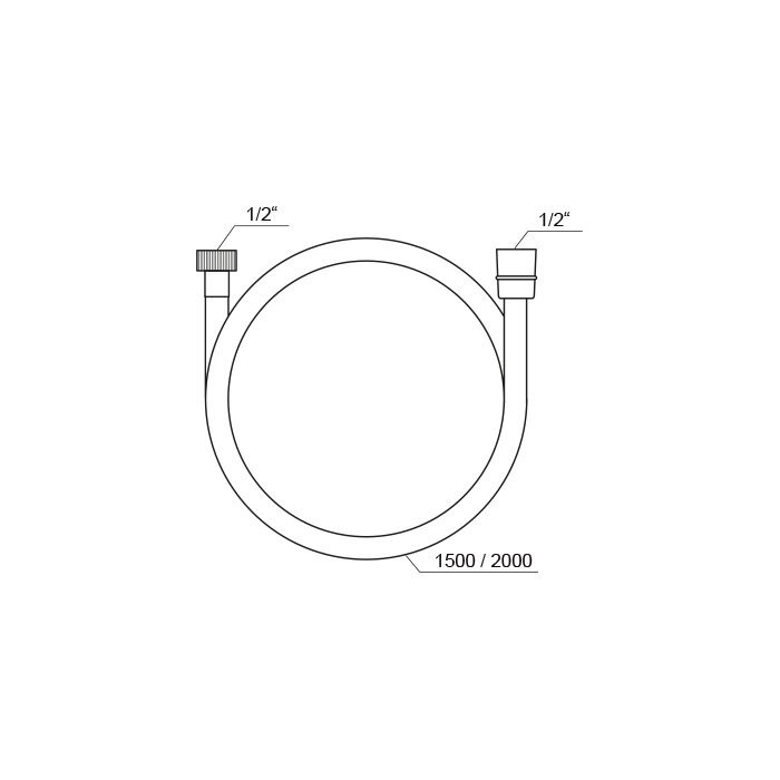 Shower hose RAVAK, X07P176