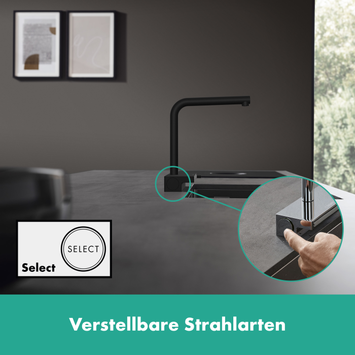 Kitchen (sink) faucet with pull-out hose HANSGROHE Aquno Select M81, 73836670