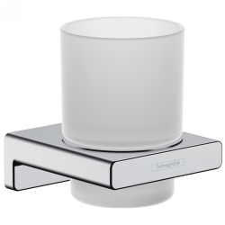 Holder with glass HANSGROHE AddStoris, 41749000