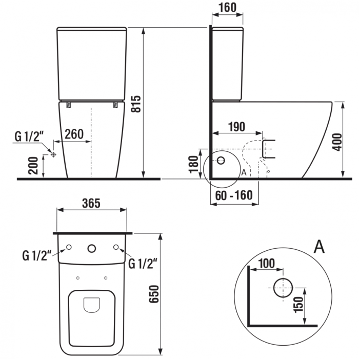The SAPHO Porto Rimless toilet with a SLIM slow-closing seat is being installed.