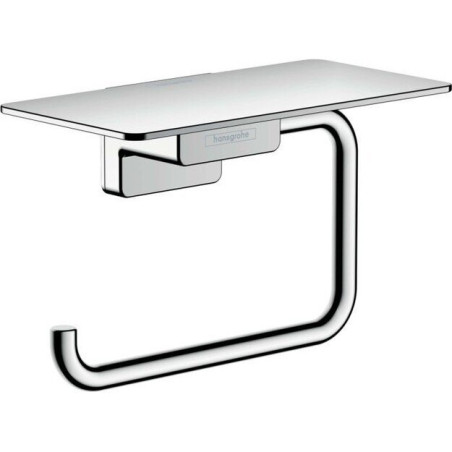 Toilet paper holder with shelf HANSGROHE AddStoris 41772000, chrome