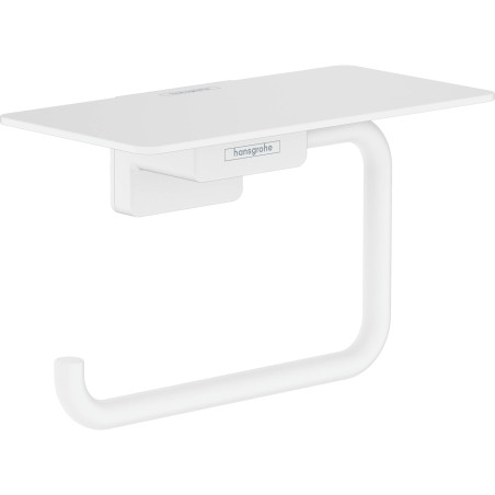 Toilet paper holder with shelf HANSGROHE AddStoris 41772700, white-matt