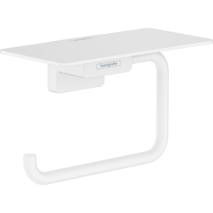 Toilet paper holder with shelf HANSGROHE AddStoris 41772700, white-matt