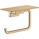 WC-paberite hoidja riiuliga HANSGROHE AddStoris 41772140, harjatud pronks