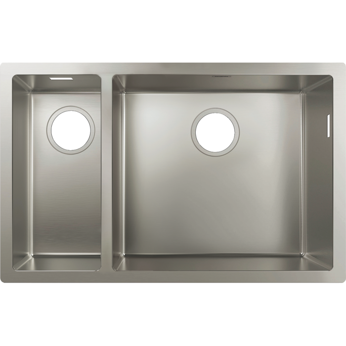 Stainless steel sink HANSGROHE 705 x 450 mm, 43429800