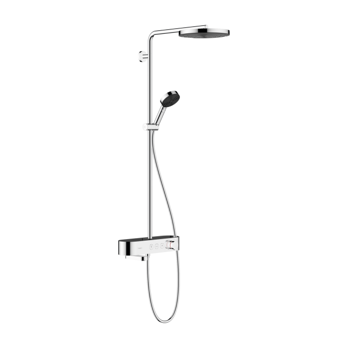 Термостатическая система дождевого душа с изливом для ванны HANSGROHE Pulsify S 260 1 jet, 24230000