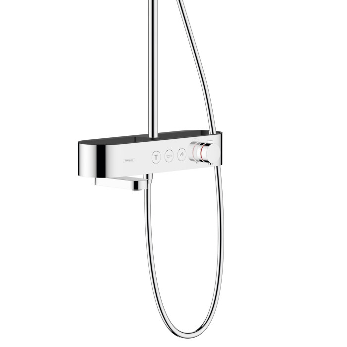 Термостатическая система дождевого душа с изливом для ванны HANSGROHE Pulsify S 260 1 jet, 24230000
