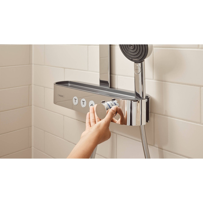 Термостатическая дождевой душевой система HANSGROHE Pulsify S 260 1 jet EcoSmart, 24221000